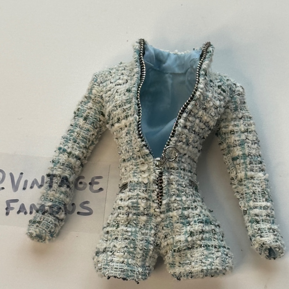 Ice Blue Tweed Romper Zip Integrity Apres-Ski Asset Poppy Parker Fashion Doll IT